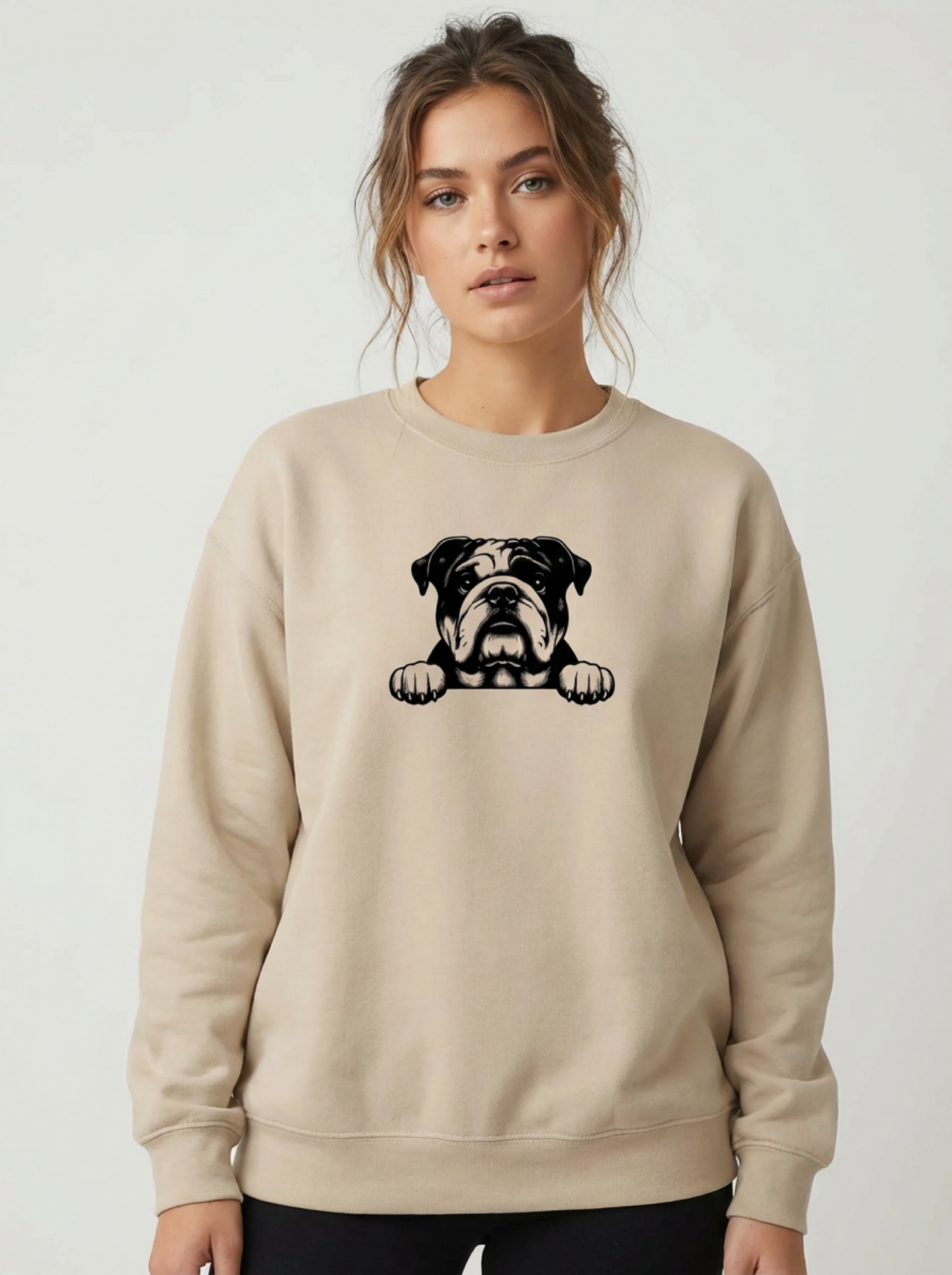 Bulldog med attityd tshirt đŸ