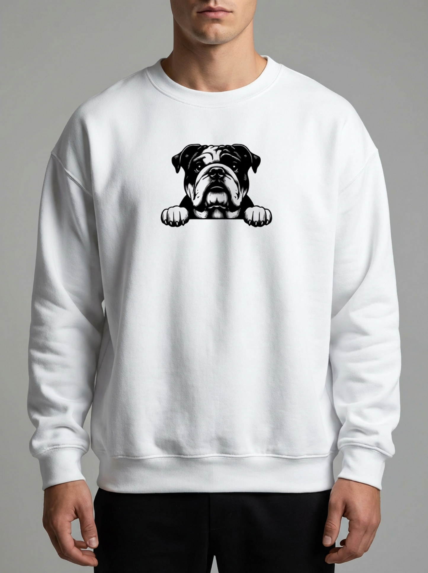Bulldog med attityd tshirt 🐾
